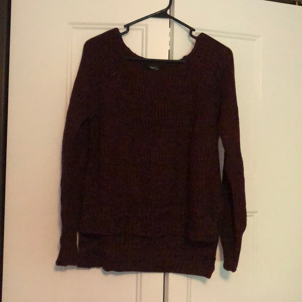 Plum colored sweater